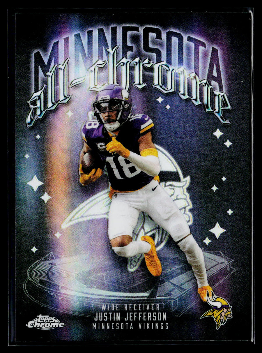 2025 Topps Chrome #ACT-6 Justin Jefferson All Chrome Team