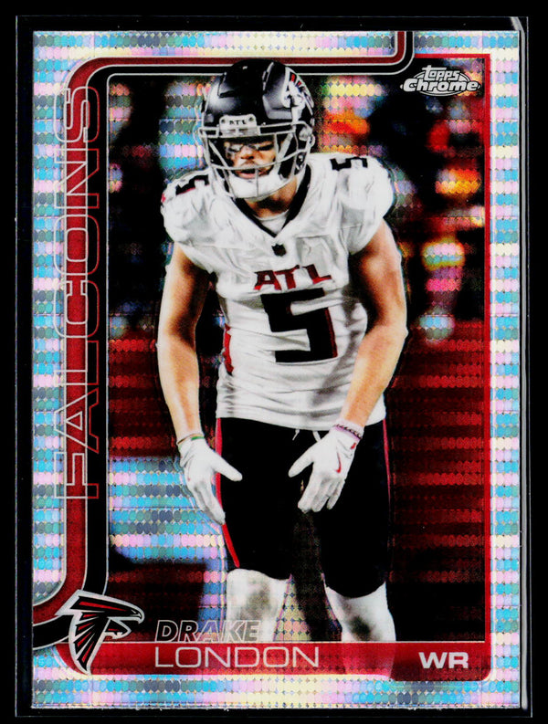 2025 Topps Chrome #12 Drake London Pulsar Refractor