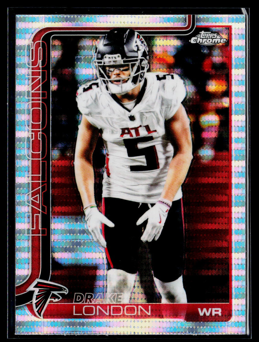 2025 Topps Chrome #12 Drake London Pulsar Refractor