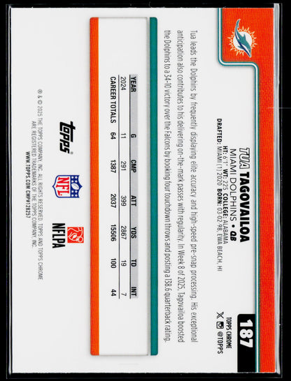 2025 Topps Chrome #187 Tua Tagovailoa