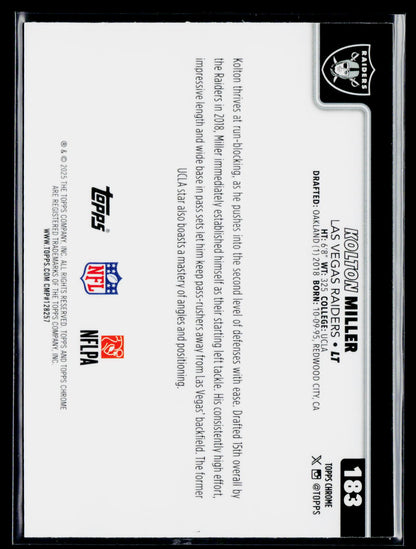 2025 Topps Chrome #183 Kolton Miller