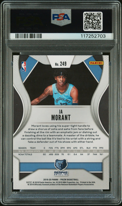 2019 Panini Prizm #249 Ja Morant PSA Authentic