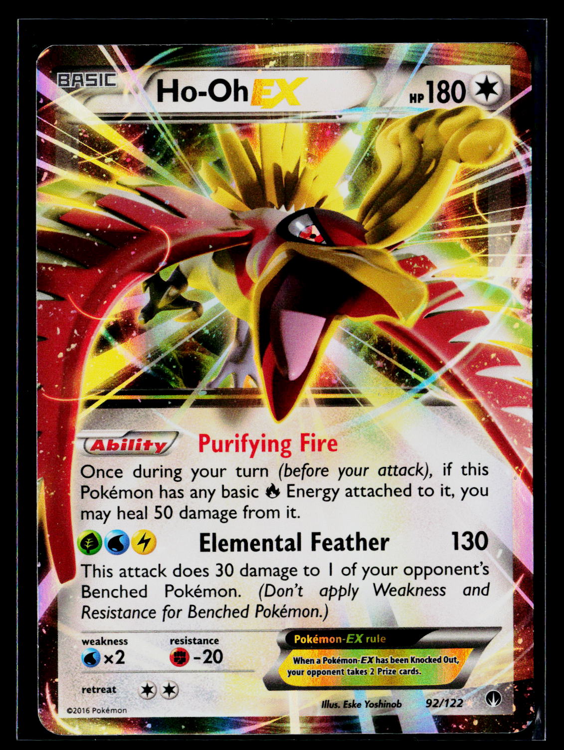 XY - BREAKpoint #92/122 Ho-Oh EX