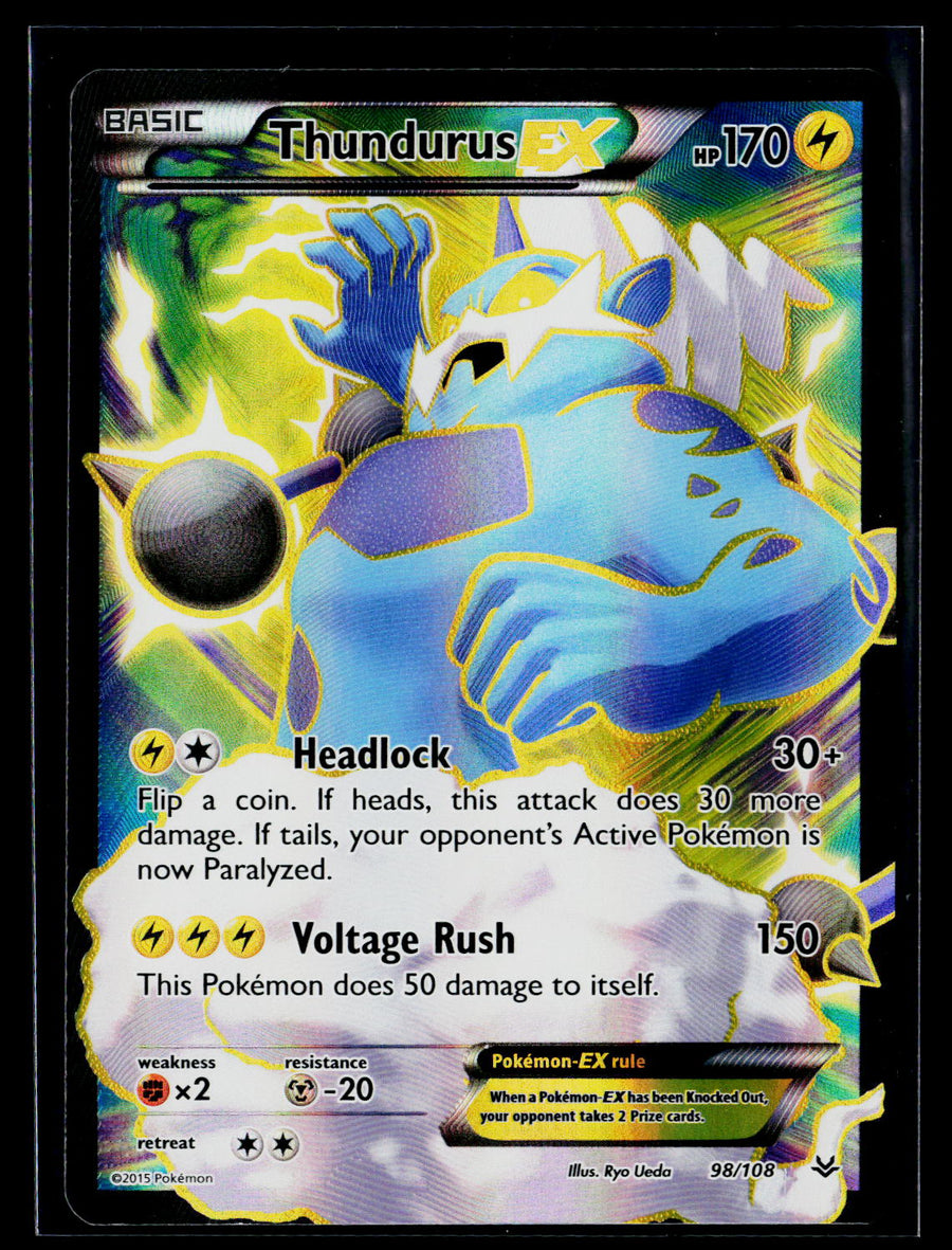 XY - Roaring Skies #98/108 Thundurus EX (98 Full Art)