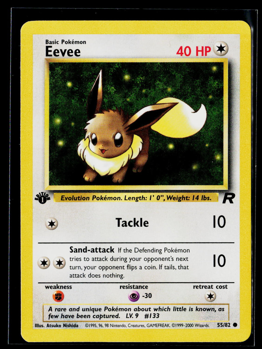 Team Rocket #55/82 Eevee 1st Edition