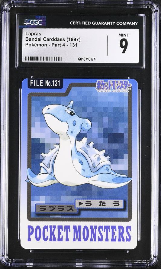 1997 Bandai Carddass Pokemon Part 4 #131 Lapras CGC 9