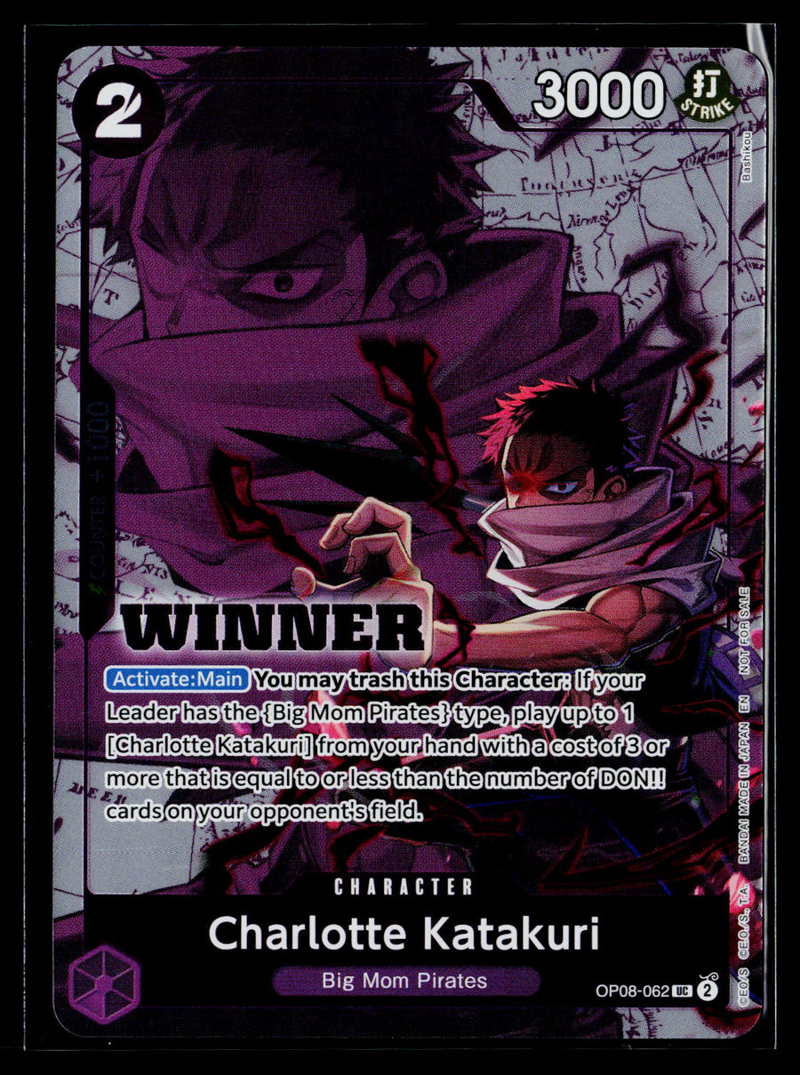 One Piece Promotion Cards #OP08-062 Charlotte Katakuri (Winner Pack 2025 Vol. 3)