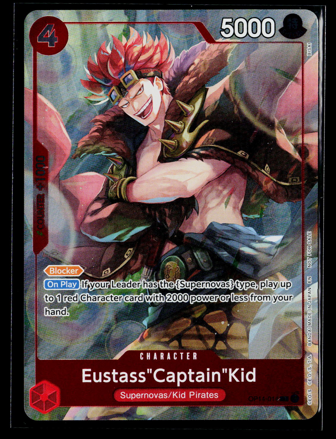 The Azure Sea's Seven #OP14-014 Eustass"Captain"Kid
