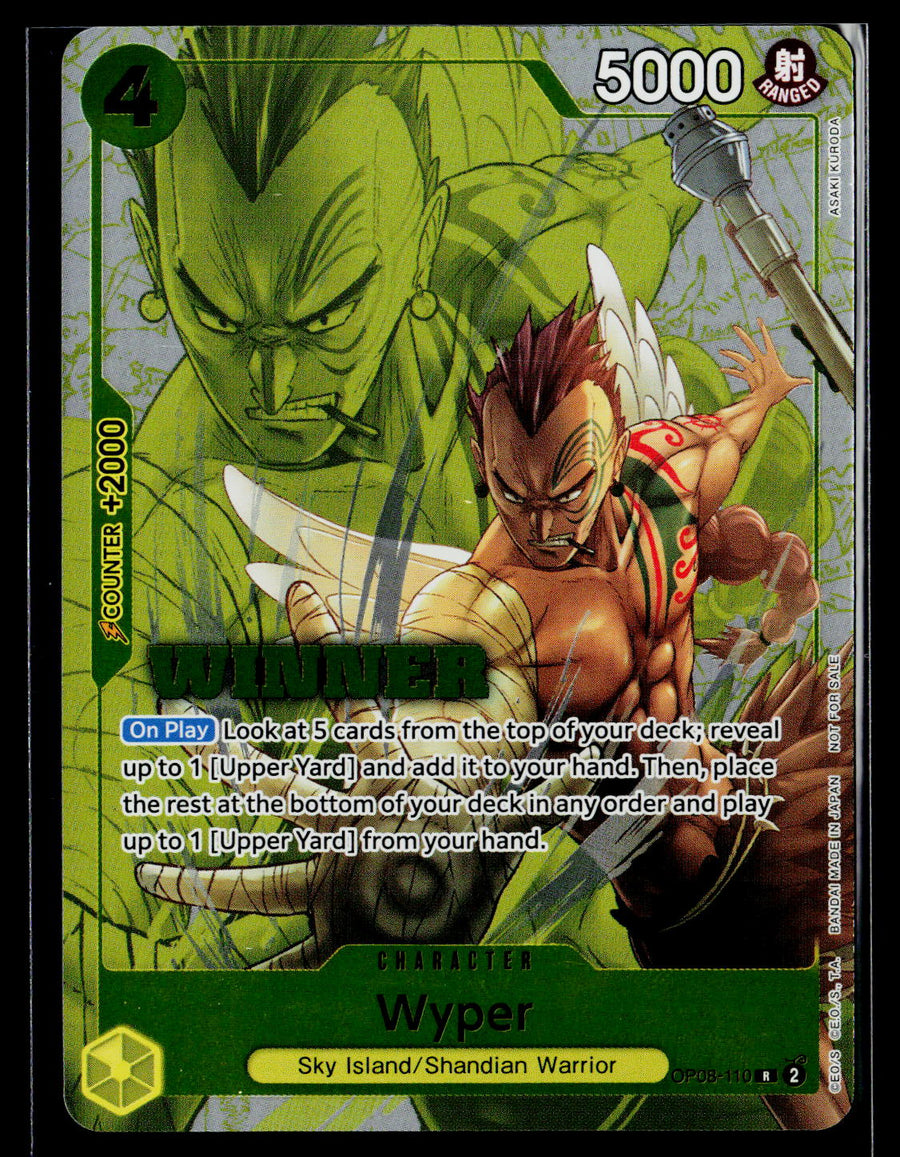 One Piece Promotion Cards #OP08-110 Wyper (Winner Pack 2025 Vol. 2)