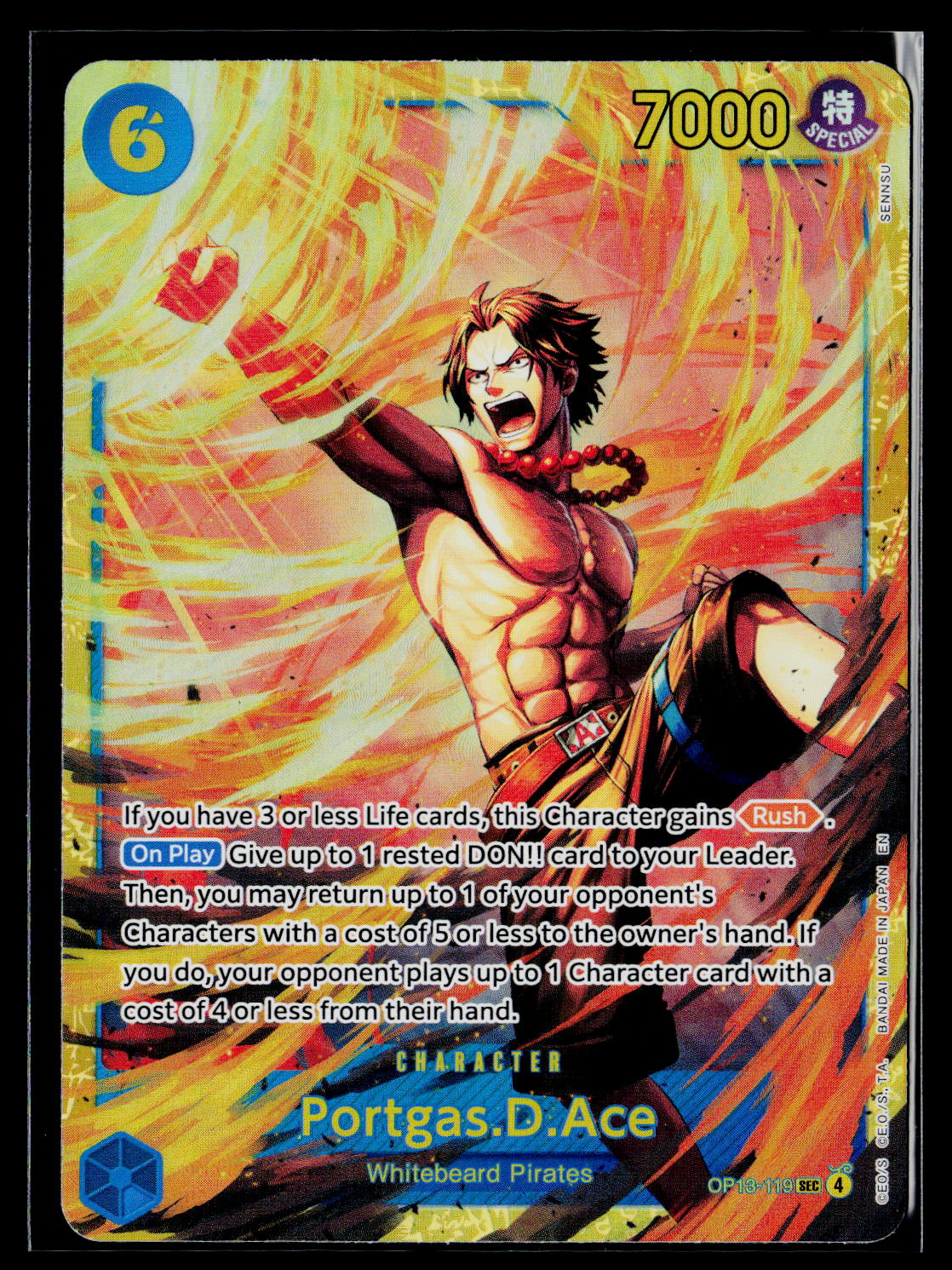 Carrying On His Will #OP13-119 Portgas.D.Ace (119)