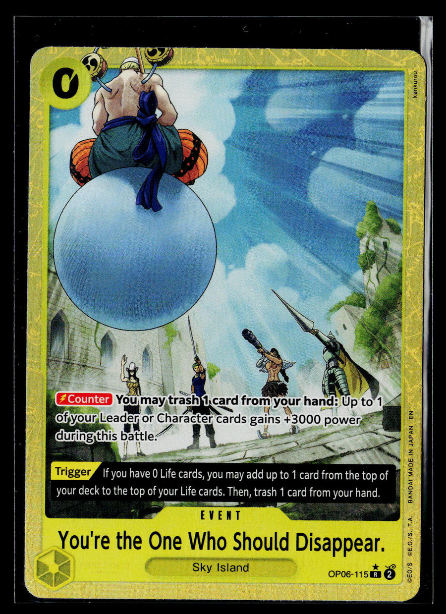 Premium The Best OP06-115 You're the One Who Should Disappear Alt Art