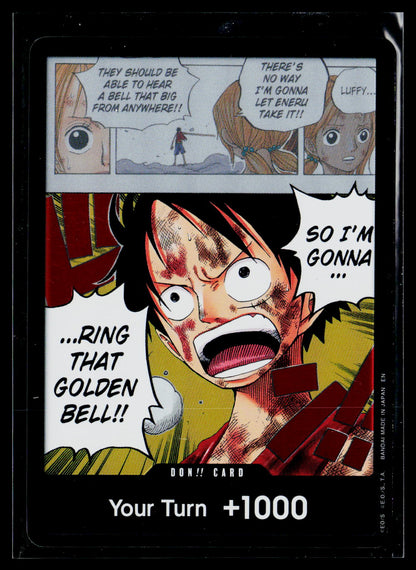 Adventure on Kami's Island #P-024 DON!! Card (Luffy)