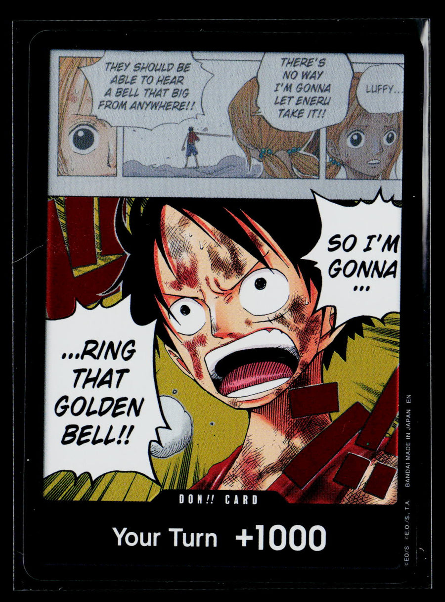 Adventure on Kami's Island #P-024 DON!! Card (Luffy)