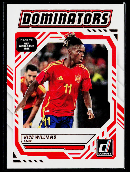 2025-26 Donruss Road to FIFA World Cup #7 Nico Williams Dominators