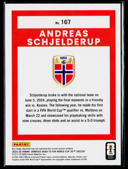 2025-26 Donruss Road to FIFA World Cup #167 Andreas Schjelderup