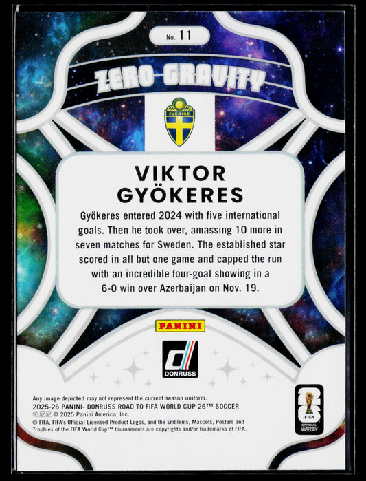 2025-26 Donruss Road to FIFA World Cup Viktor Gyökeres Zero Gravity