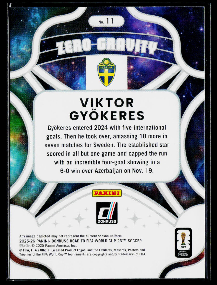 2025-26 Donruss Road to FIFA World Cup Viktor Gyökeres Zero Gravity