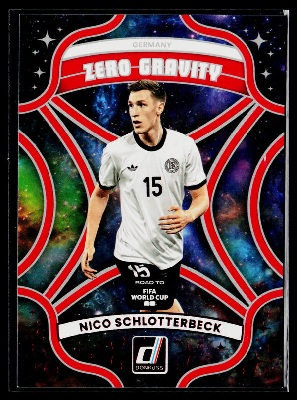 2025-26 Donruss Road to FIFA World Cup Nico Schlotterbeck Zero Gravity