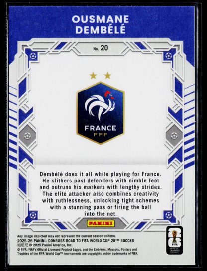 2025-26 Donruss Road to FIFA World Cup #20 Ousmane Dembele Elite Series