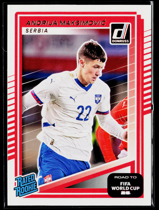 2025-26 Donruss Road to FIFA World Cup #238 Andrija Maksimović