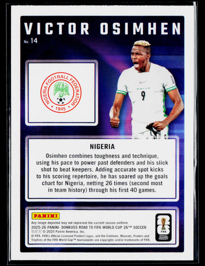 2025-26 Donruss Road to FIFA World Cup #14 Victor Osimhen Magicians