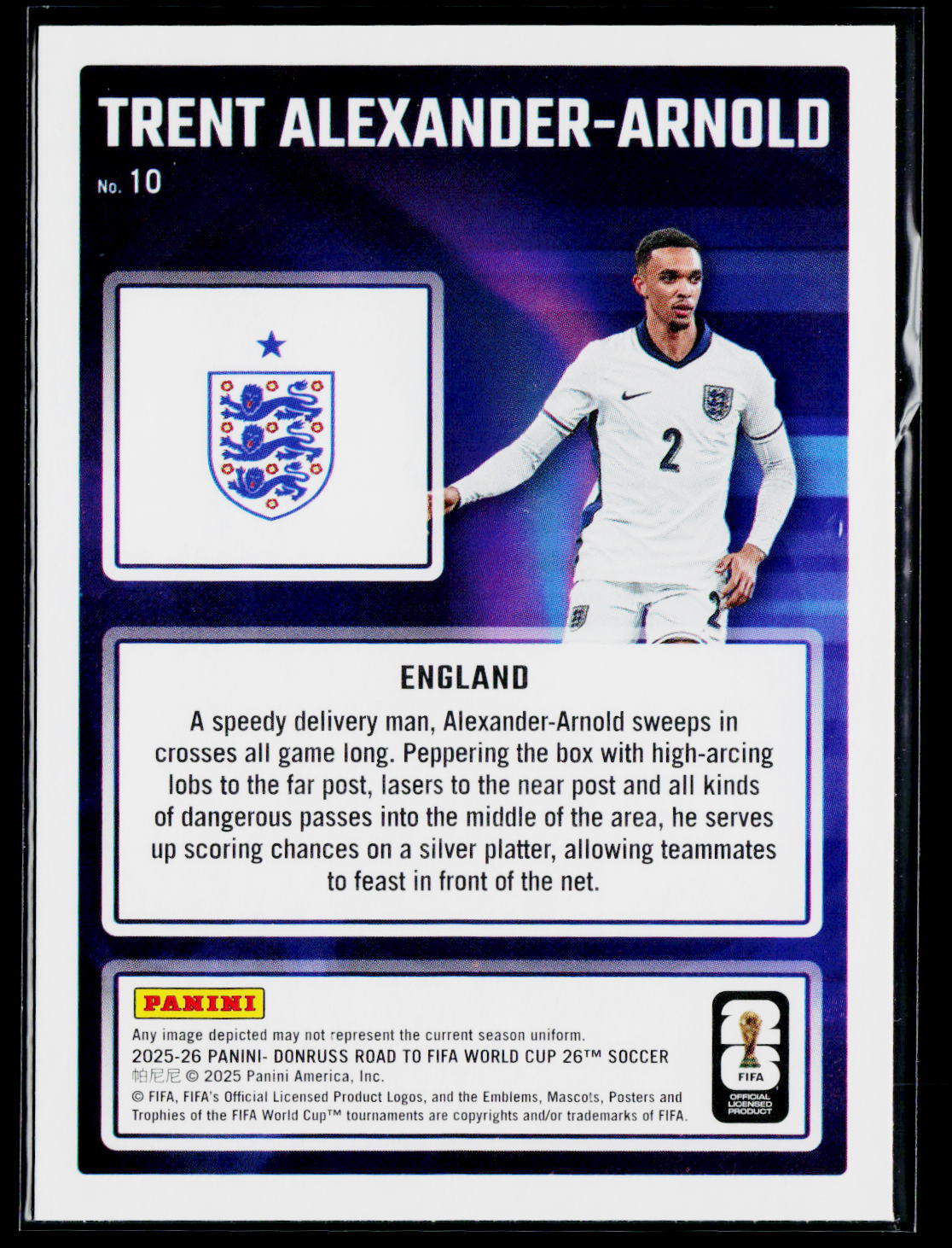 2025-26 Donruss Road to FIFA World Cup #10 Trent Alexander-Arnold Magicians