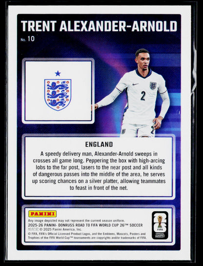2025-26 Donruss Road to FIFA World Cup #10 Trent Alexander-Arnold Magicians
