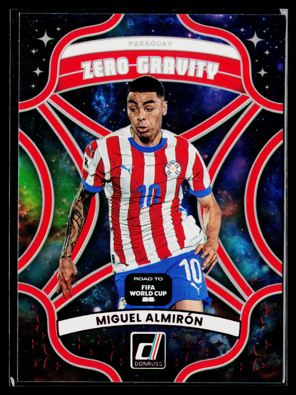 2025-26 Donruss Road to FIFA World Cup #3 Miguel Almirón Zero Gravity