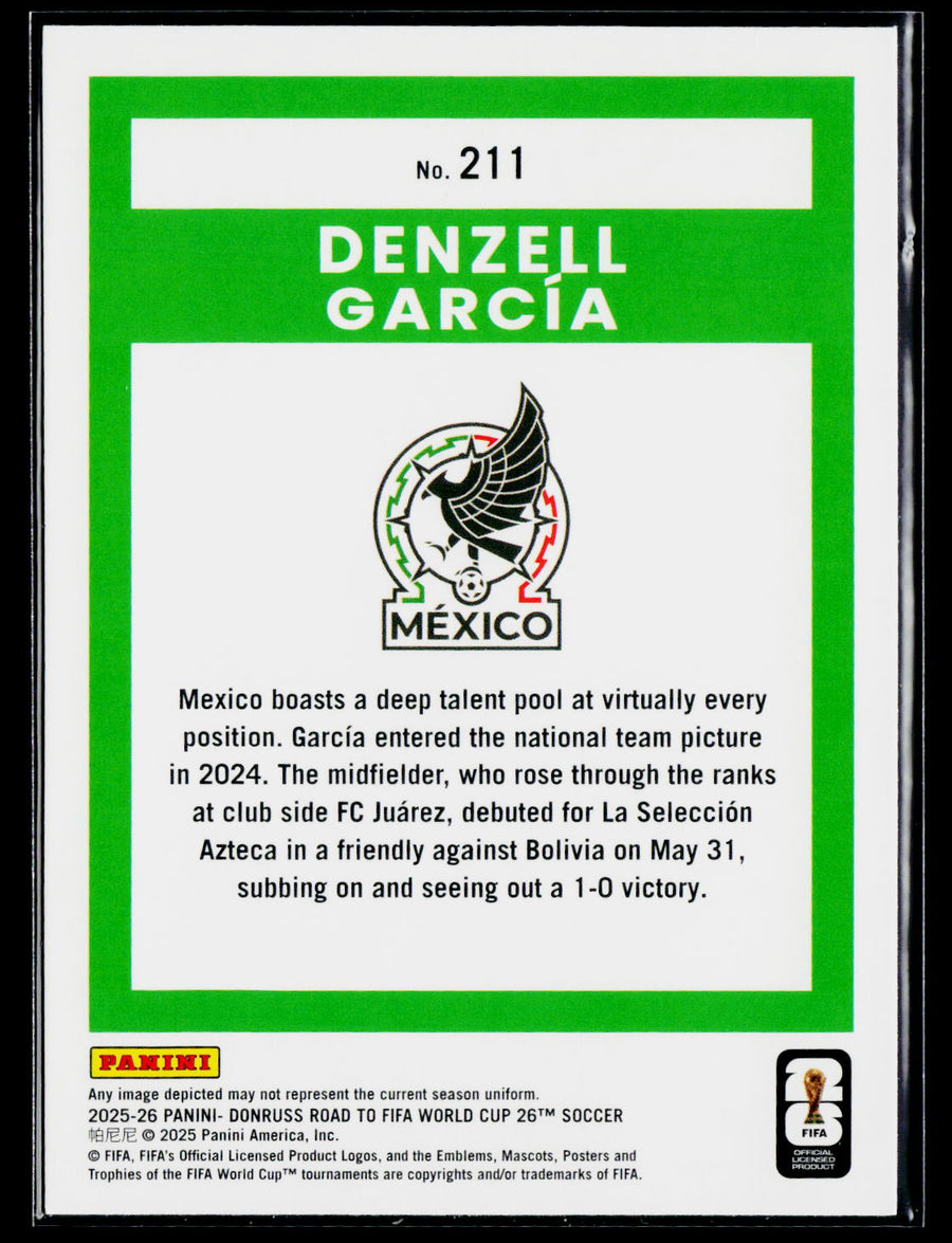 2025-26 Donruss Road to FIFA World Cup #211 Denzell Garcia