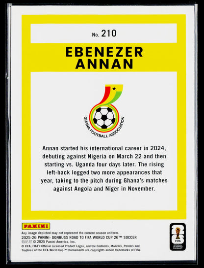 2025-26 Donruss Road to FIFA World Cup #210 Ebenezer Annan