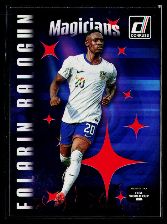 2025-26 Donruss Road to FIFA World Cup #9 Folarin Balogun Magicians