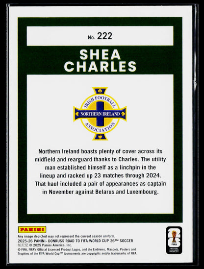 2025-26 Donruss Road to FIFA World Cup #222 Shea Charles