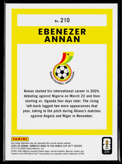 2025-26 Donruss Road to FIFA World Cup #210 Ebenezer Annan