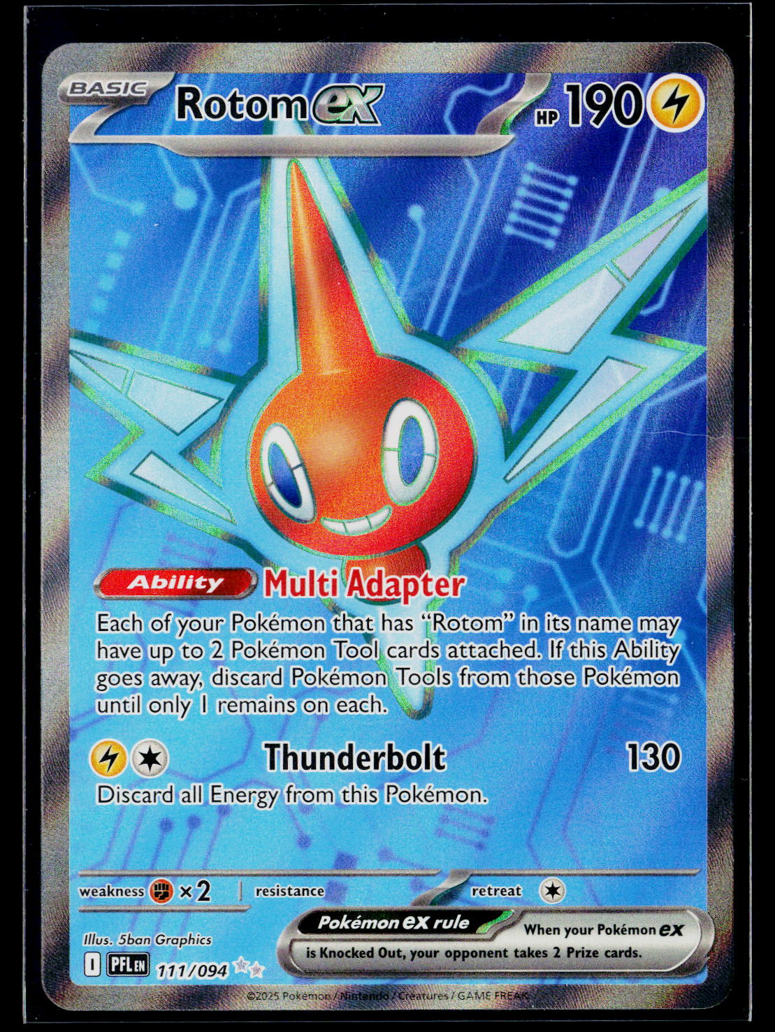 ME02: Phantasmal Flames #111/094 Rotom ex