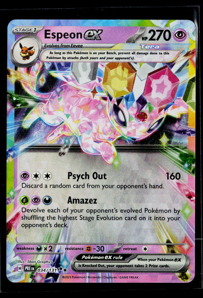 SV: Prismatic Evolutions #034/131 Espeon ex