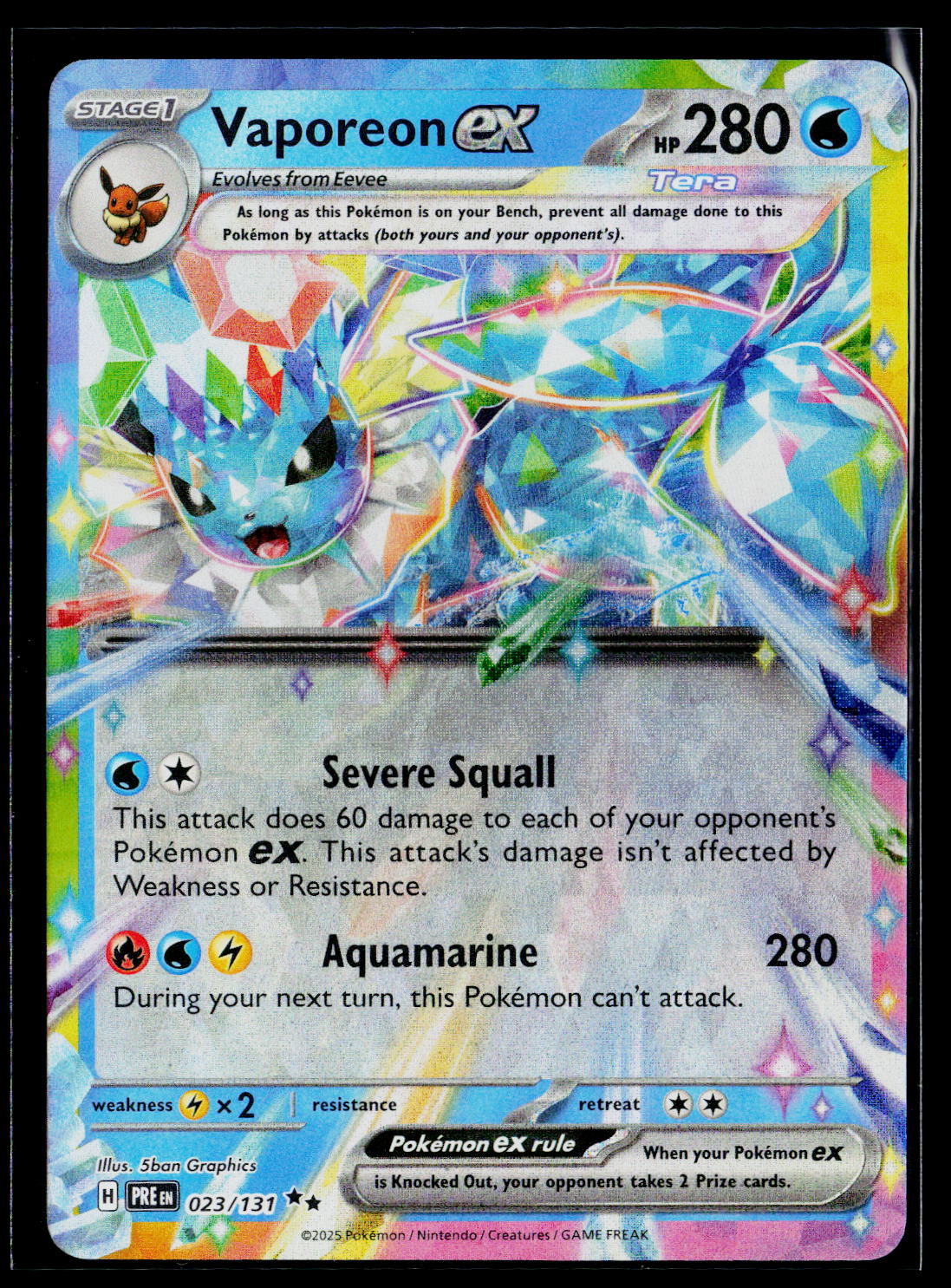 SV: Prismatic Evolutions #023/131 Vaporeon ex