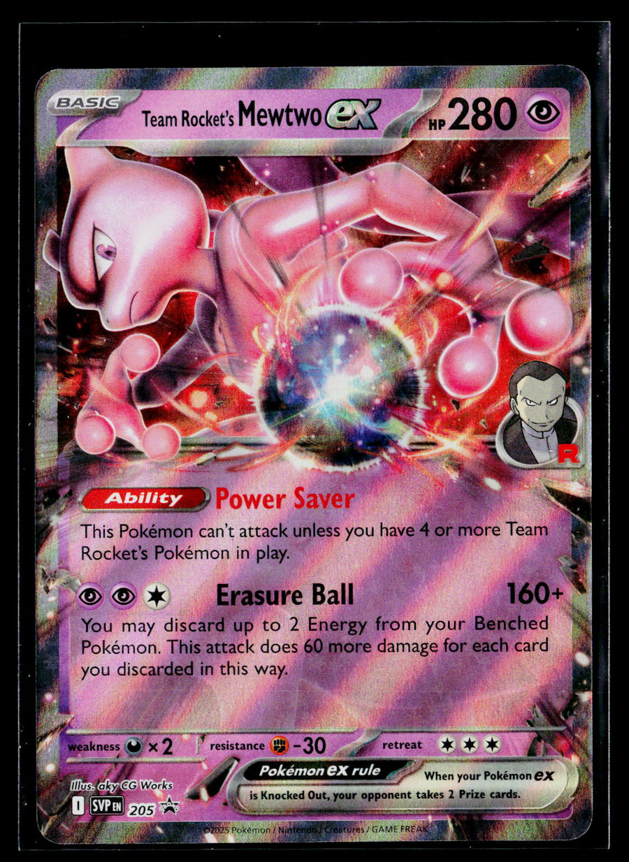 SV: Scarlet & Violet Promo Cards #205 Team Rocket's Mewtwo ex