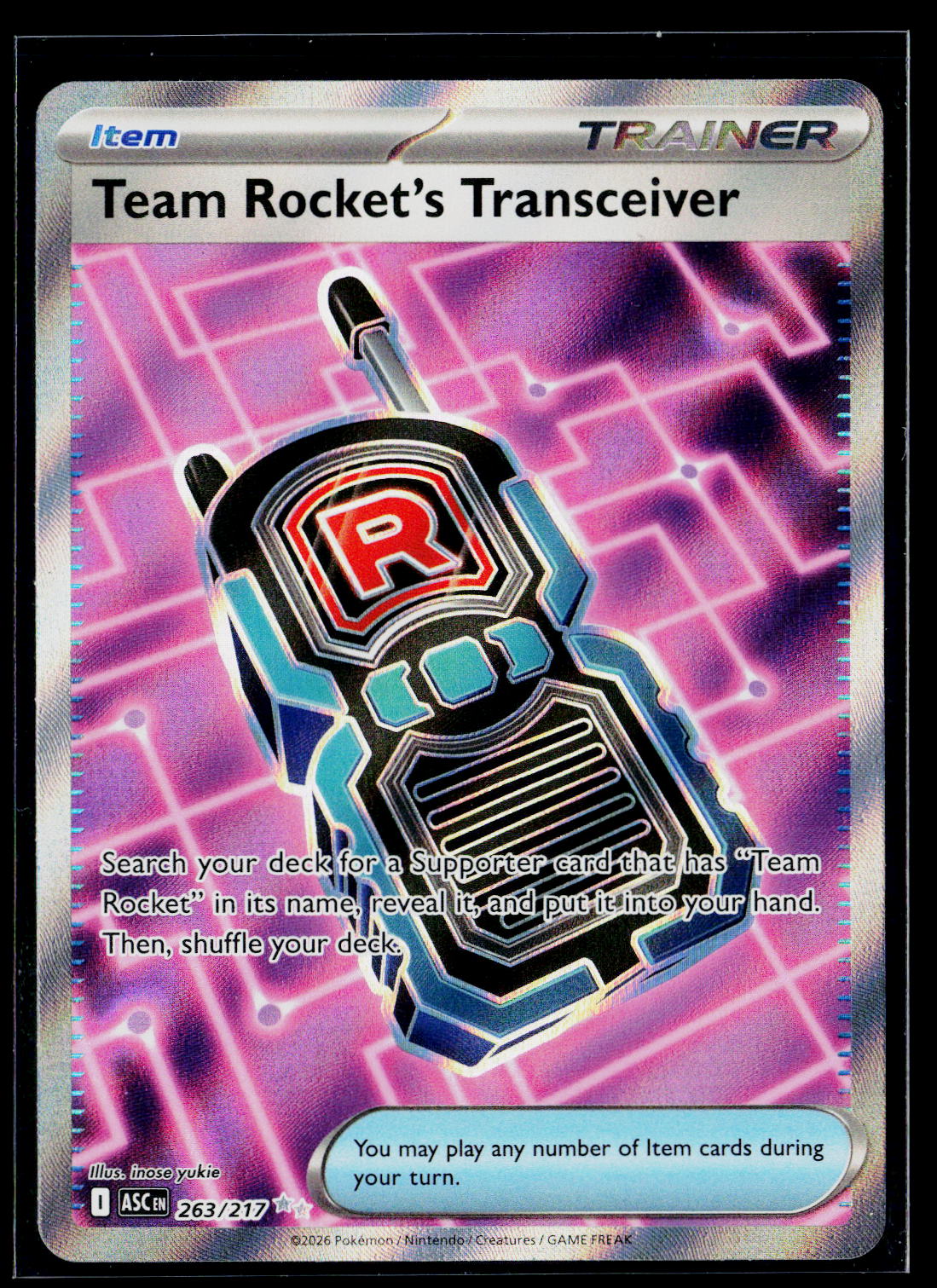 ME: Ascended Heroes #263/217 Team Rocket's Transceiver