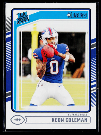 2024 Donruss #358 Keon Coleman Press Proof Purple