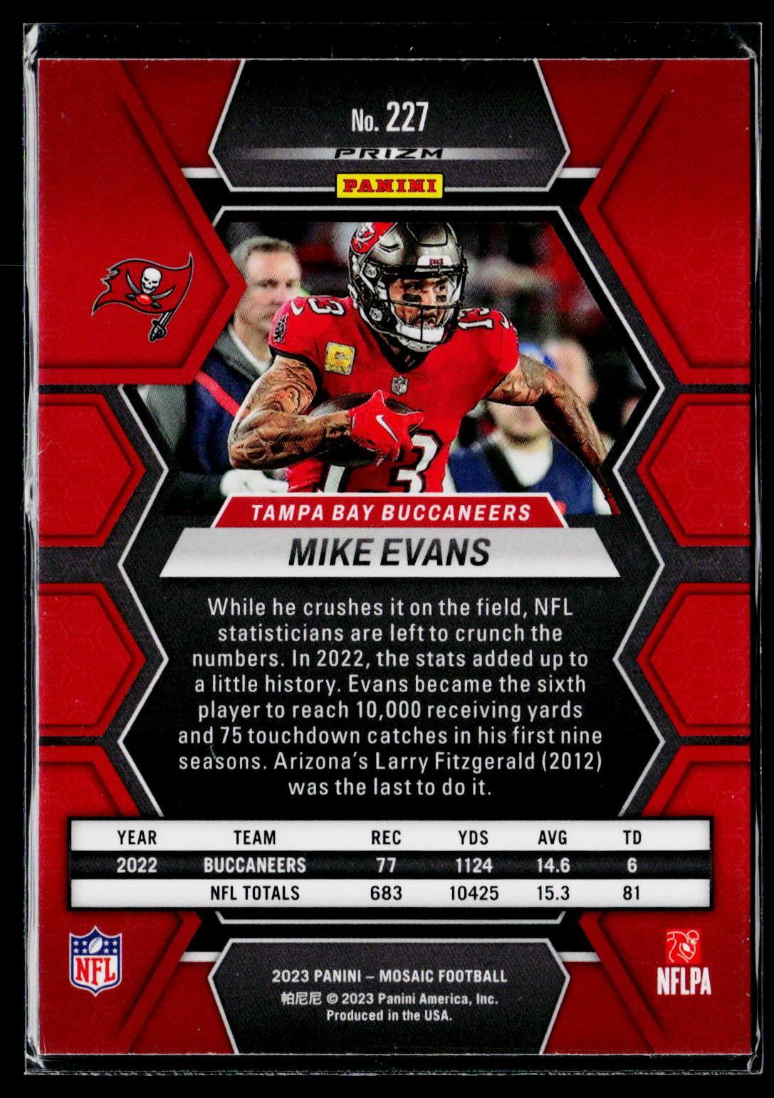 2023 Panini Mosaic #227 Mike Evans Mosaic