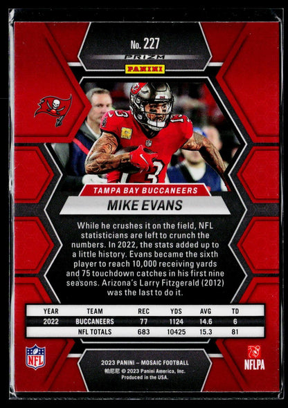 2023 Panini Mosaic #227 Mike Evans Mosaic