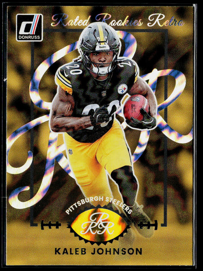 2025 Donruss #19 Kaleb Johnson Rated Rookies Retro