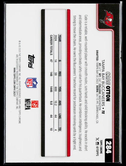 2025 Topps Chrome #284 Cade Otton