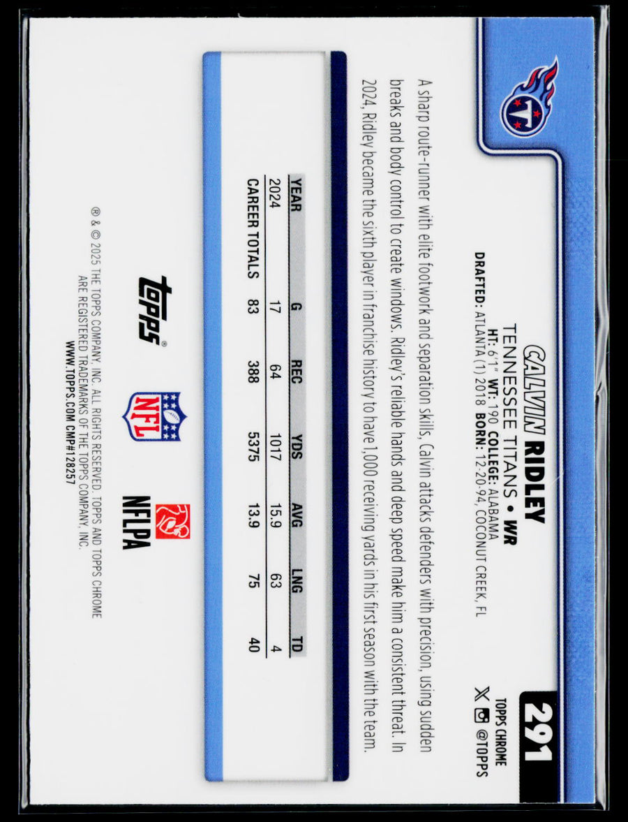 2025 Topps Chrome #291 Calvin Ridley