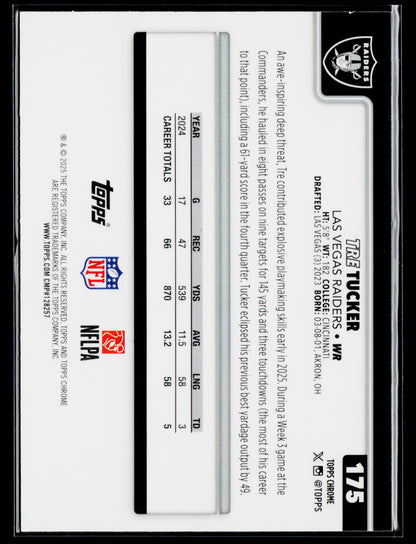 2025 Topps Chrome #175 Tre Tucker