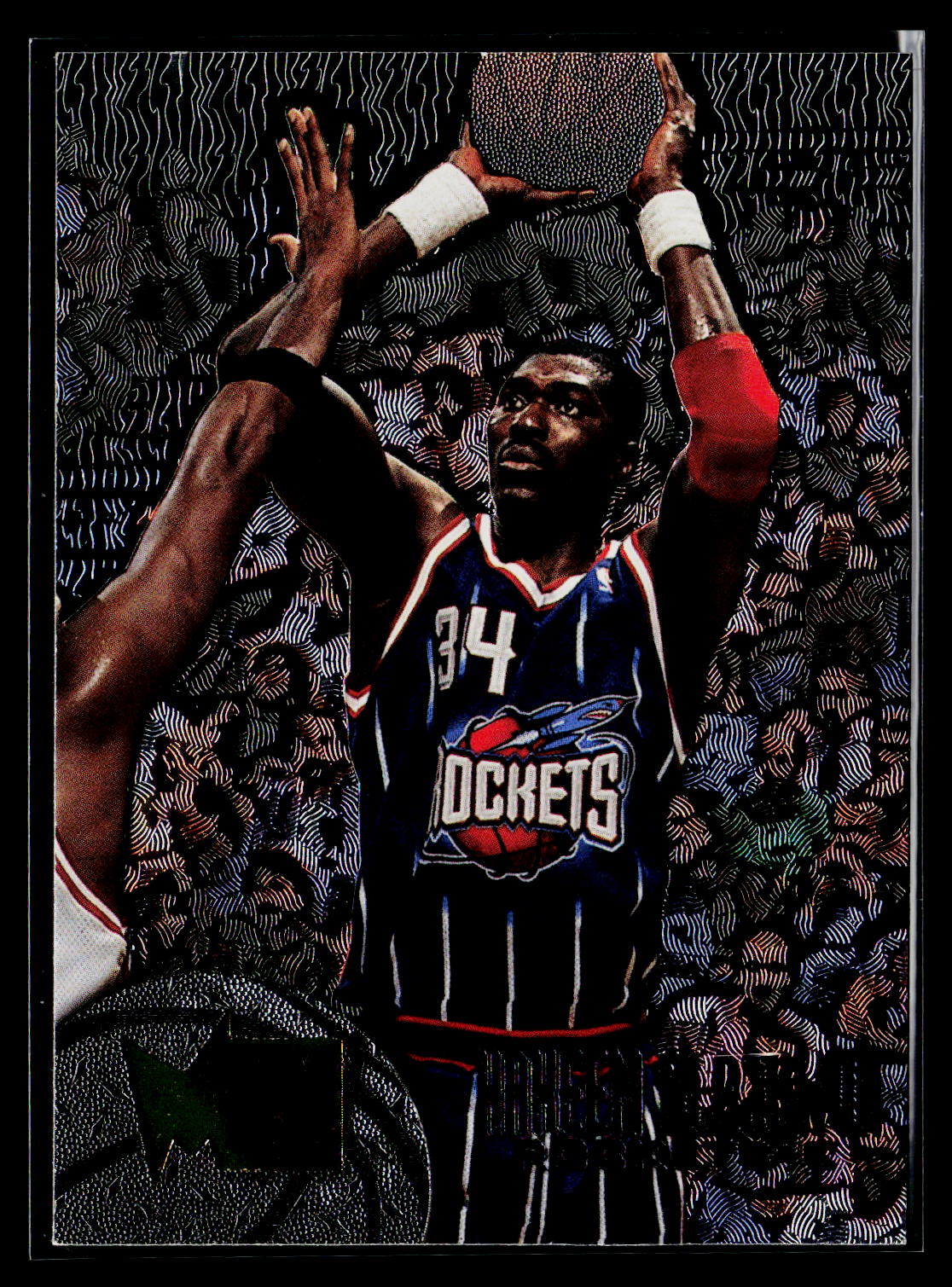 1995-96 Metal #154 Hakeem Olajuwon