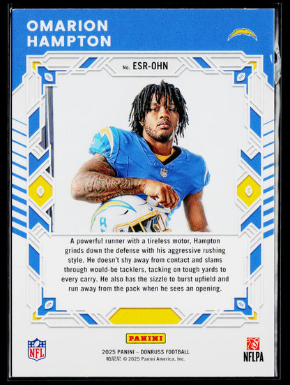 2025 Donruss #ESR-OHN Omarion Hampton The Elite Series Rookies