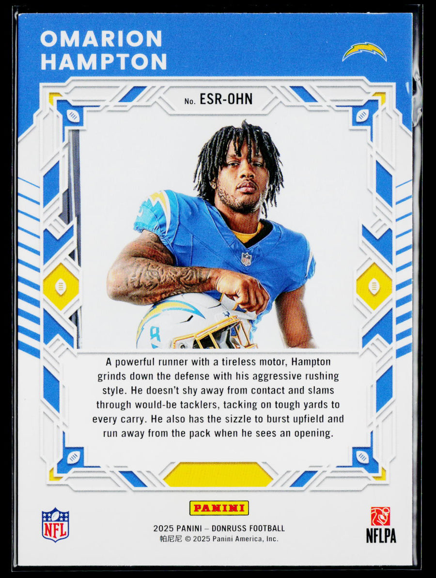 2025 Donruss #ESR-OHN Omarion Hampton The Elite Series Rookies