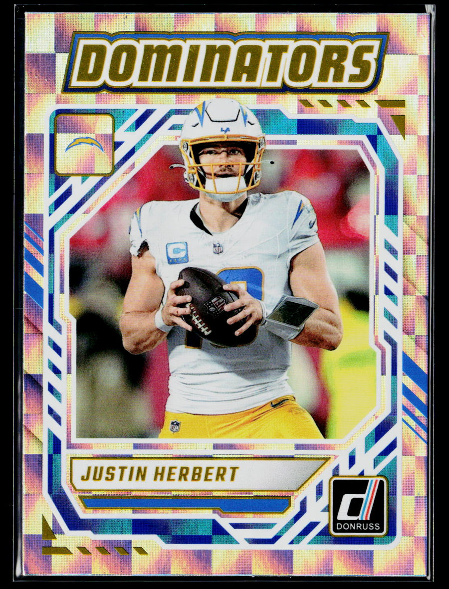 2025 Donruss #DOM-JHT Justin Herbert Dominators