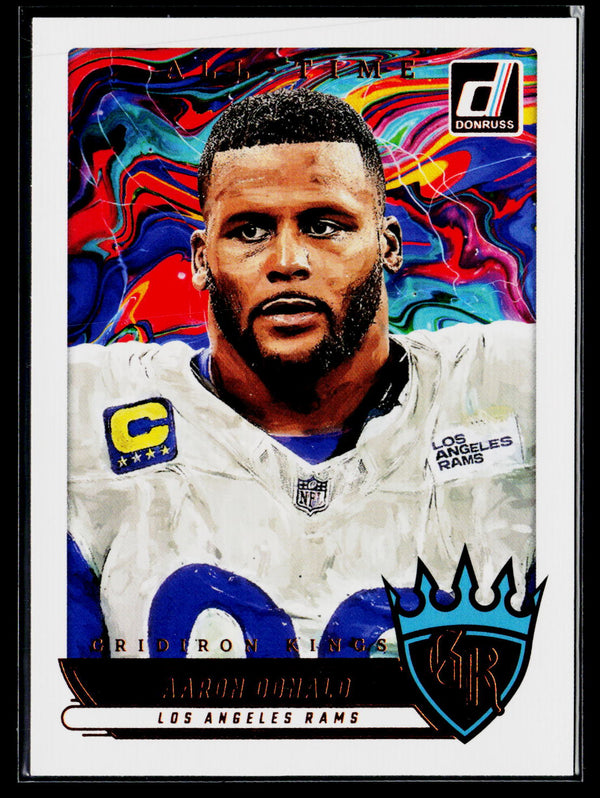 2025 Donruss #ATGK-ADD Aaron Donald All-Time Gridiron Kings
